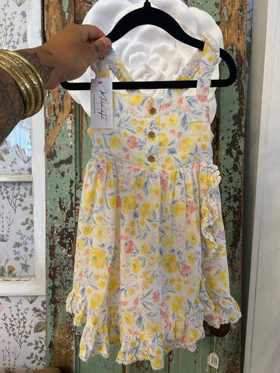 Yellow floral sundress