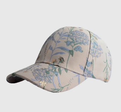 Dandelion blue and gold hat