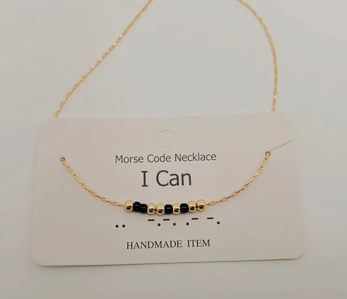Morse code necklace : I can