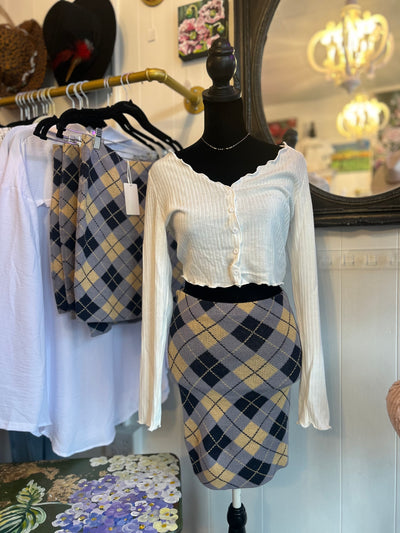 Checkered skirt