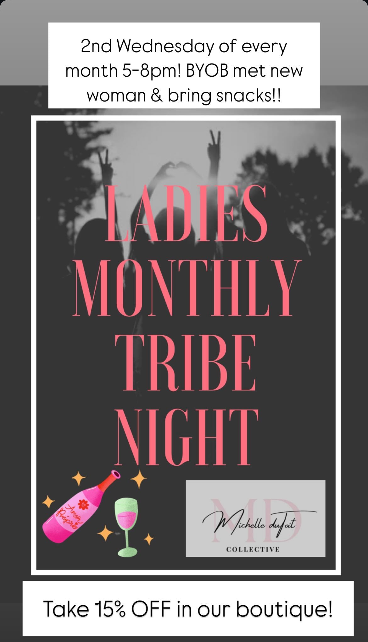 Ladies Tribe Night FREE monthly event