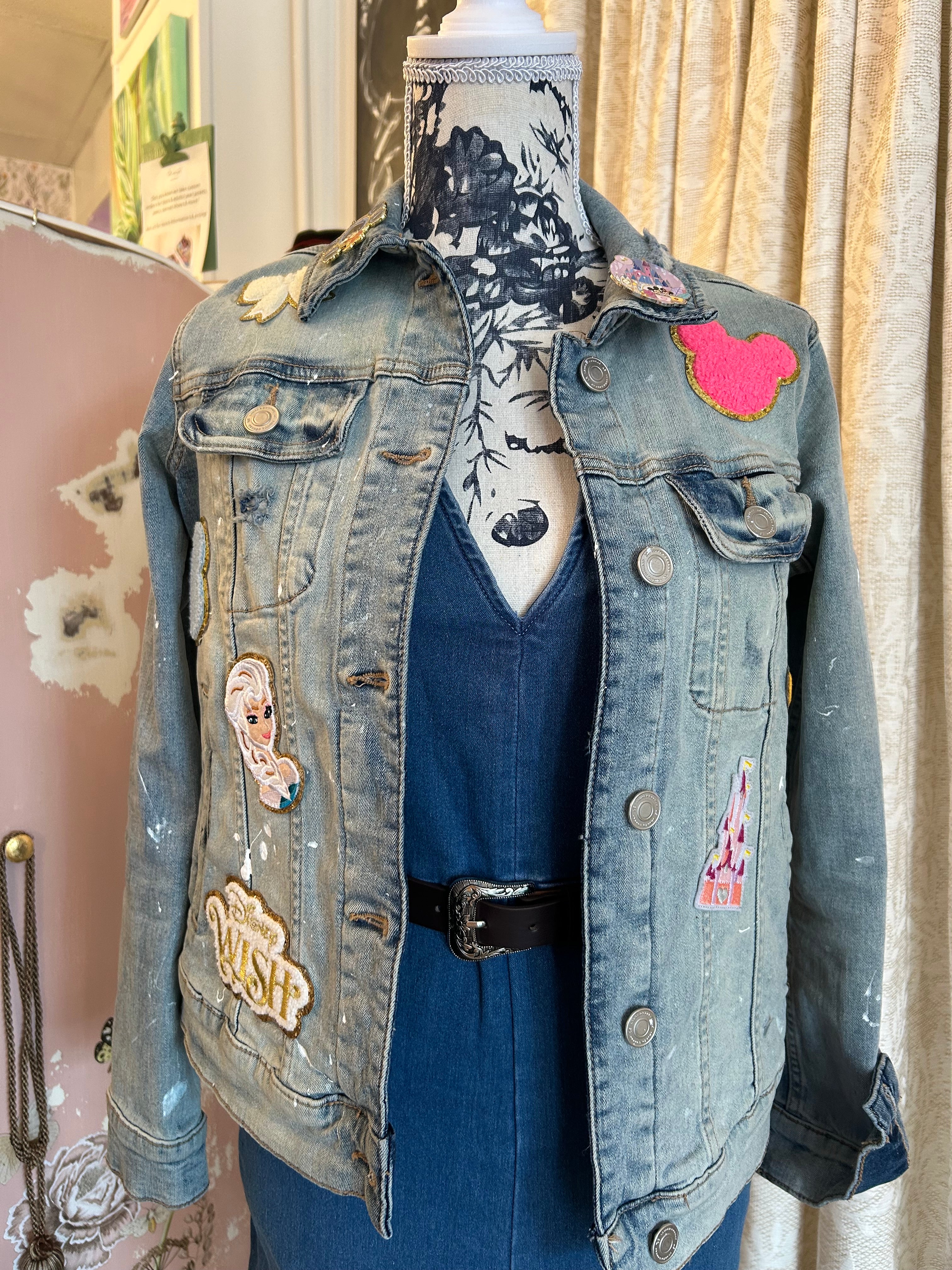 Custom ReTruth Jean Co. Hand painted Disney jacket