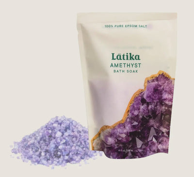 Latika amethyst crystal bath soak