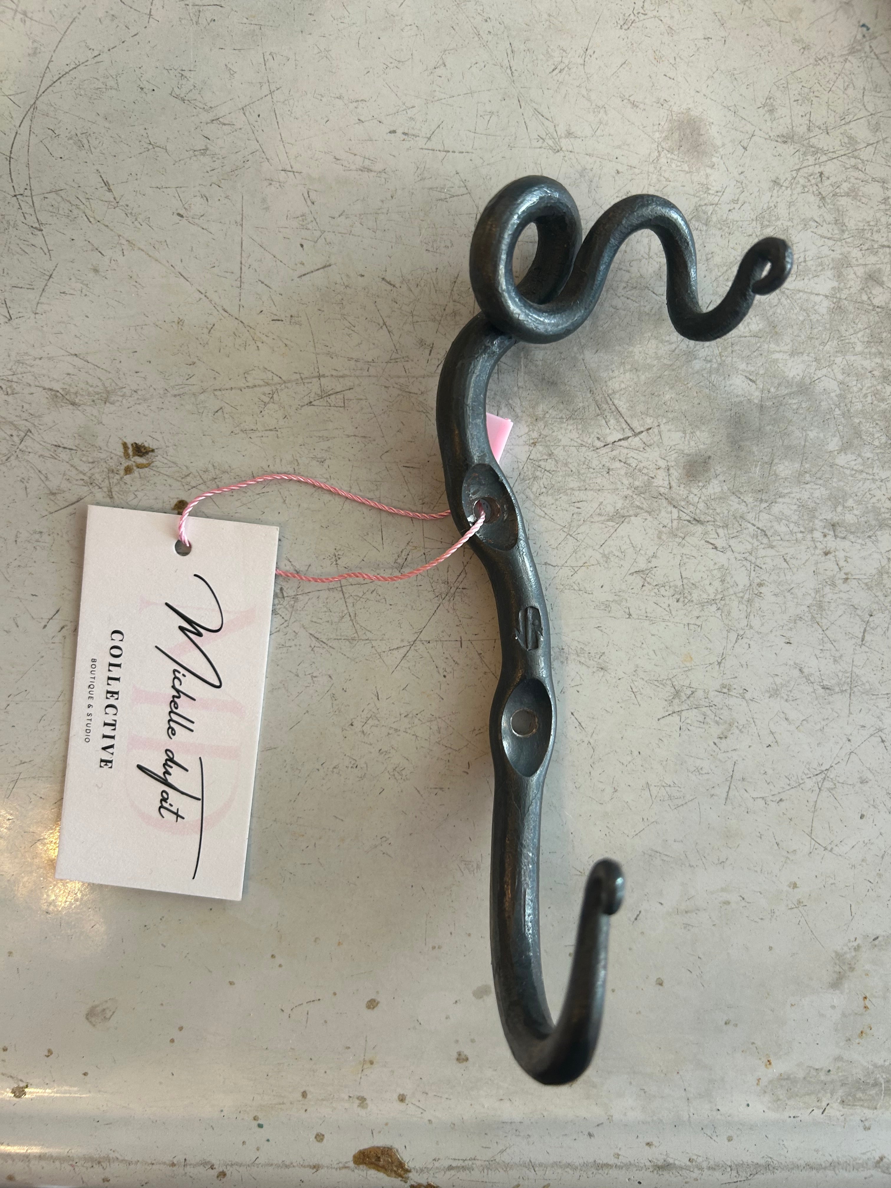 Cast iron twisted hook