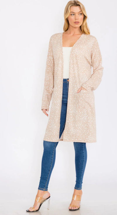Animal print cardigan