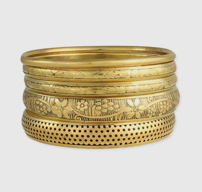 Vintage gold bangle set bracelet
