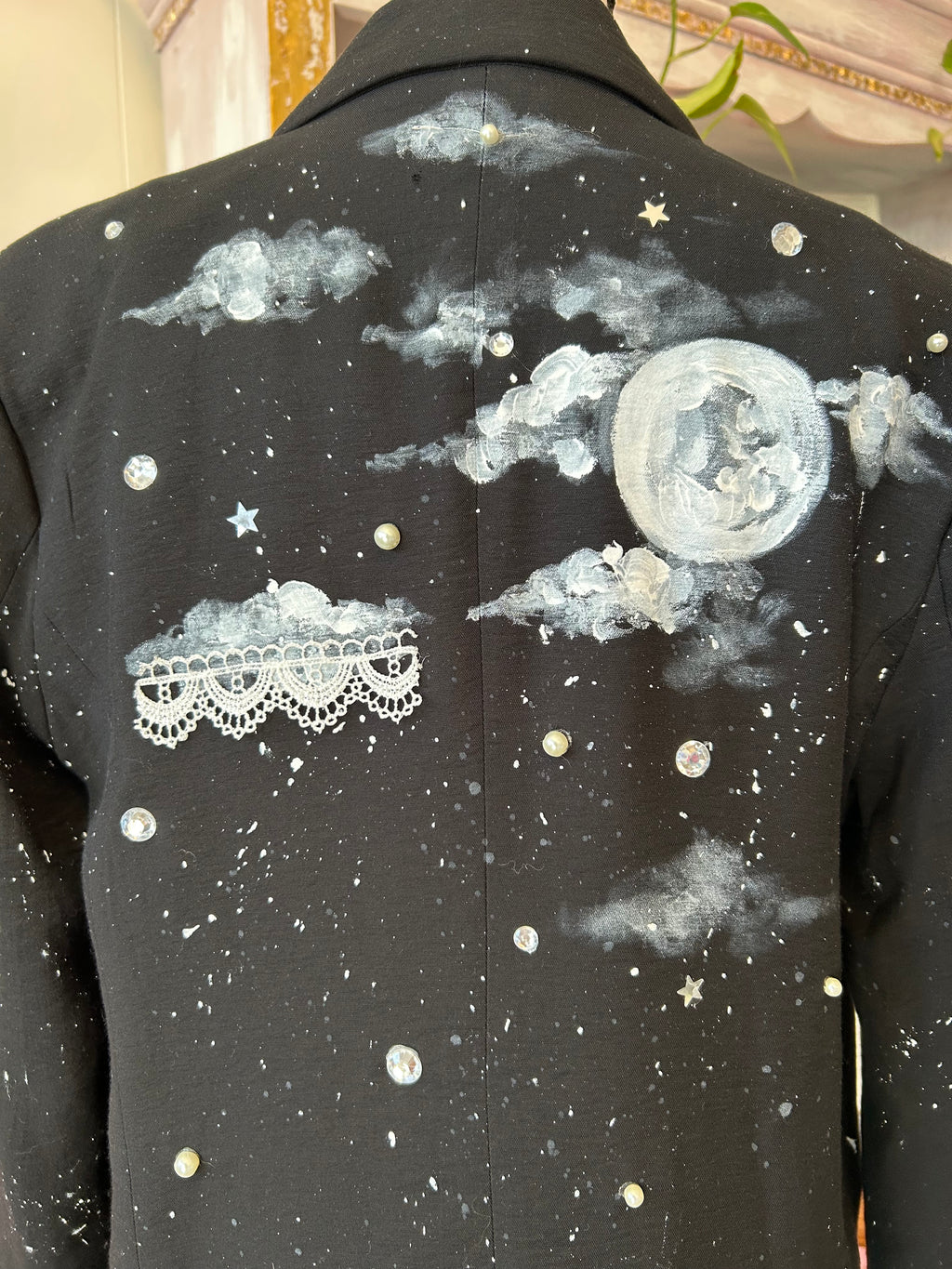 Black moon phase blazer