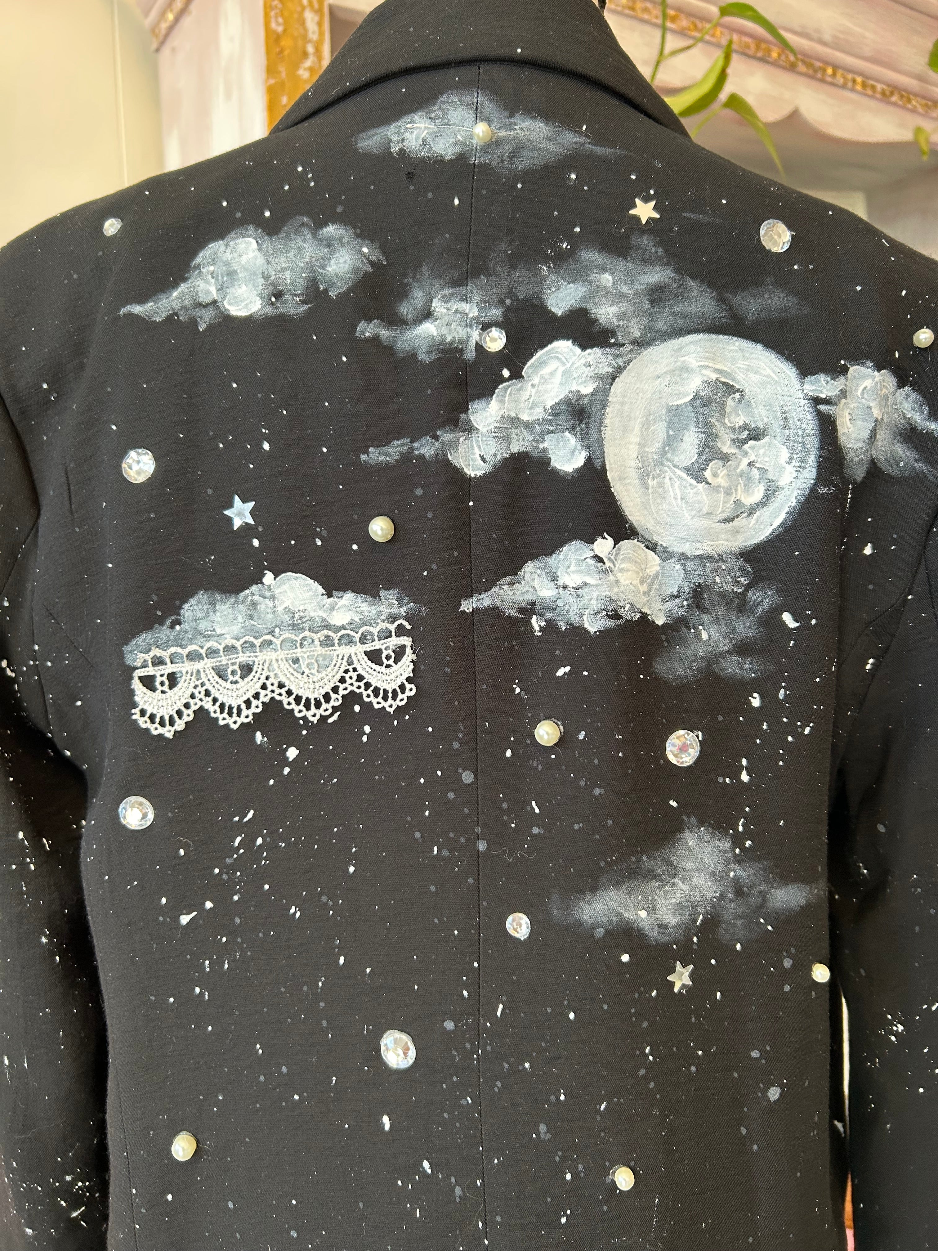 Black moon phase blazer