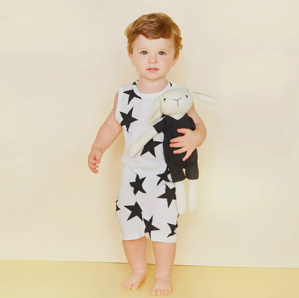 Baby star sleeveless romper