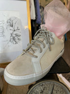 Bedazzled shoelaces silver