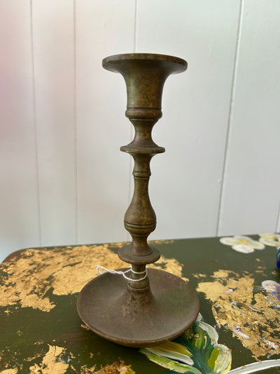 Antique brass candelabra