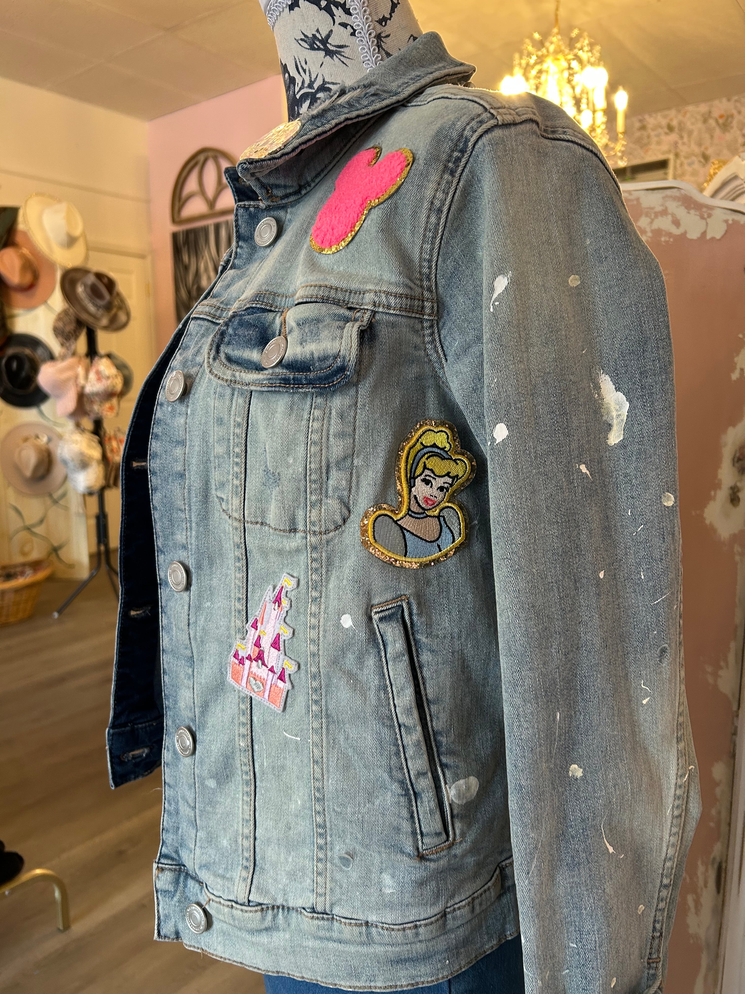 Custom ReTruth Jean Co. Hand painted Disney jacket