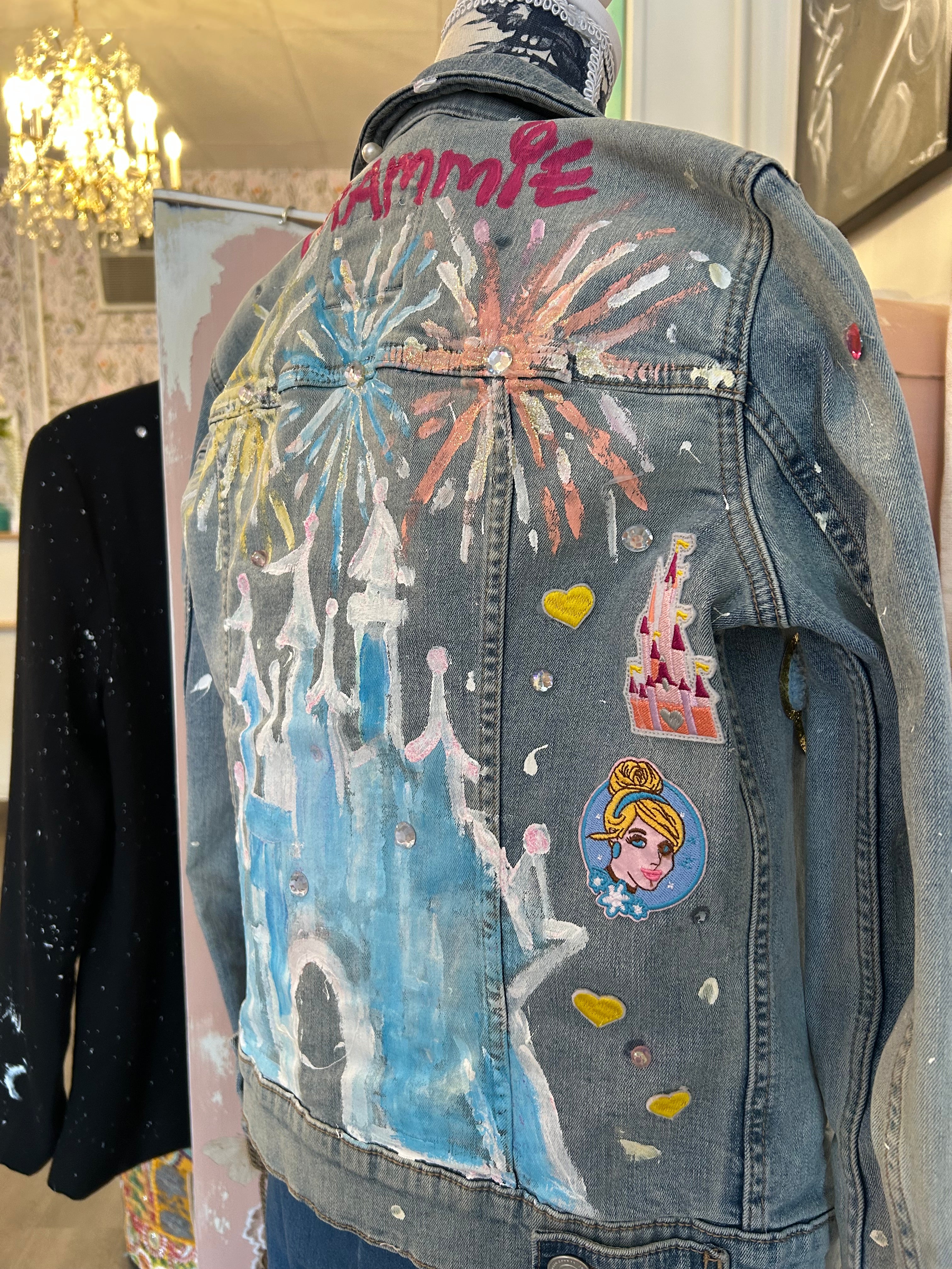 Custom ReTruth Jean Co. Hand painted Disney jacket