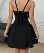 A-line dress with bow