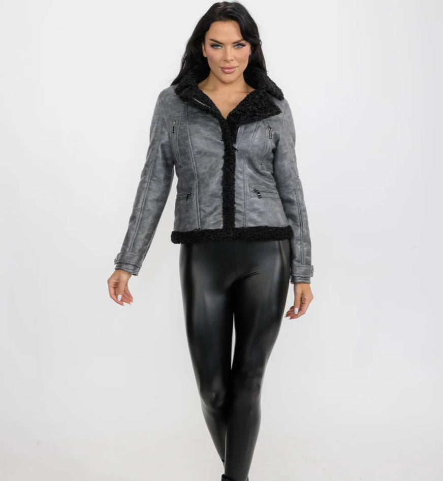 Sherpa black & grey jacket