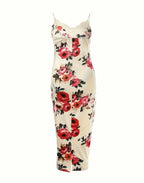 Floral lace maxi dress