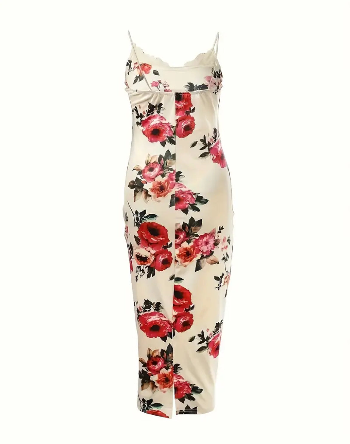 Floral lace maxi dress