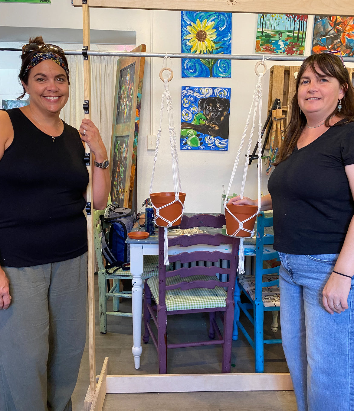 Macrame plant hanger class