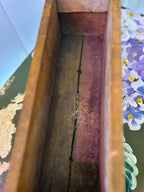 Antique wooden candle box
