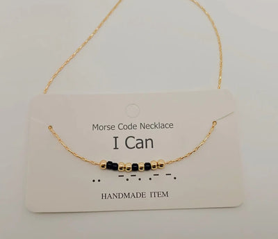 Morse code necklace : I can