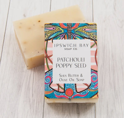 Ipswich Bay Soap Co. Patchouli Poppy Seed Soap