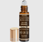 Organic cold pressed castor oil roller | 10ML Glass bottle