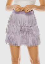 Lavender Fringe skirt