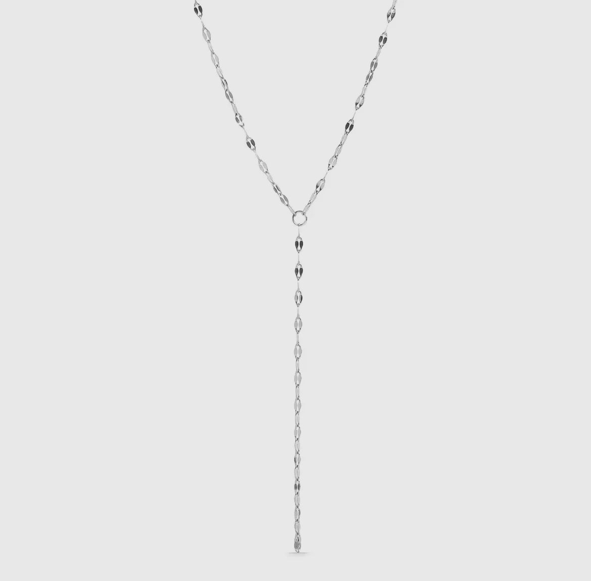 18k Stainless steel lariat chain