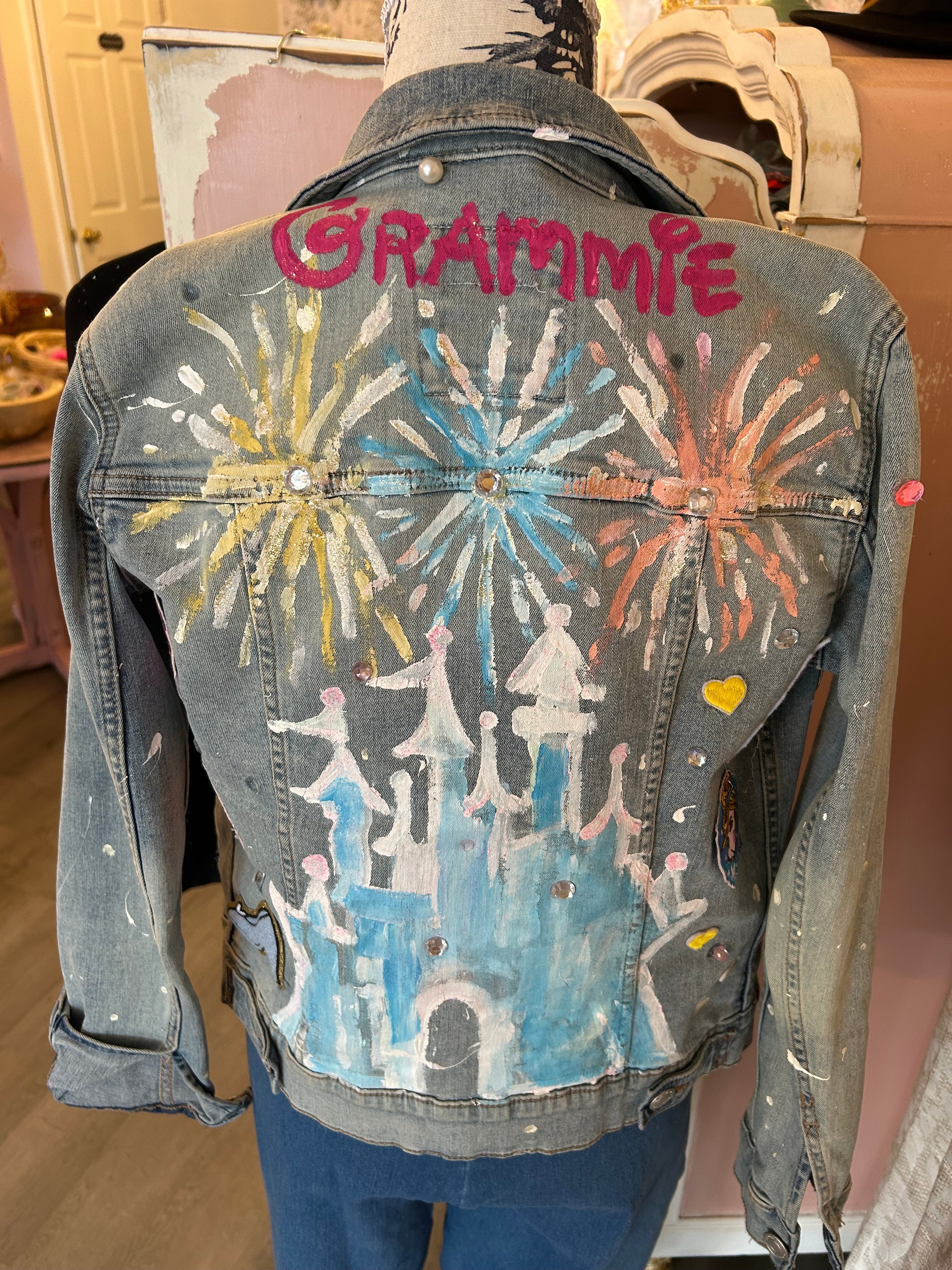 Custom ReTruth Jean Co. Hand painted Disney jacket
