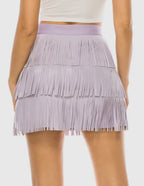 Lavender Fringe skirt