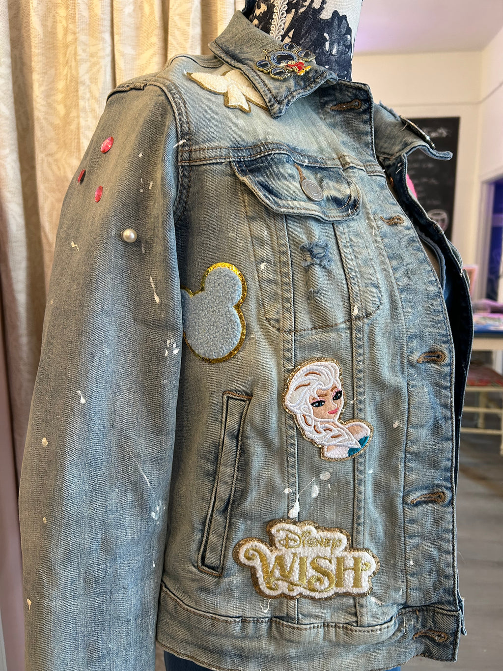 Custom ReTruth Jean Co. Hand painted Disney jacket
