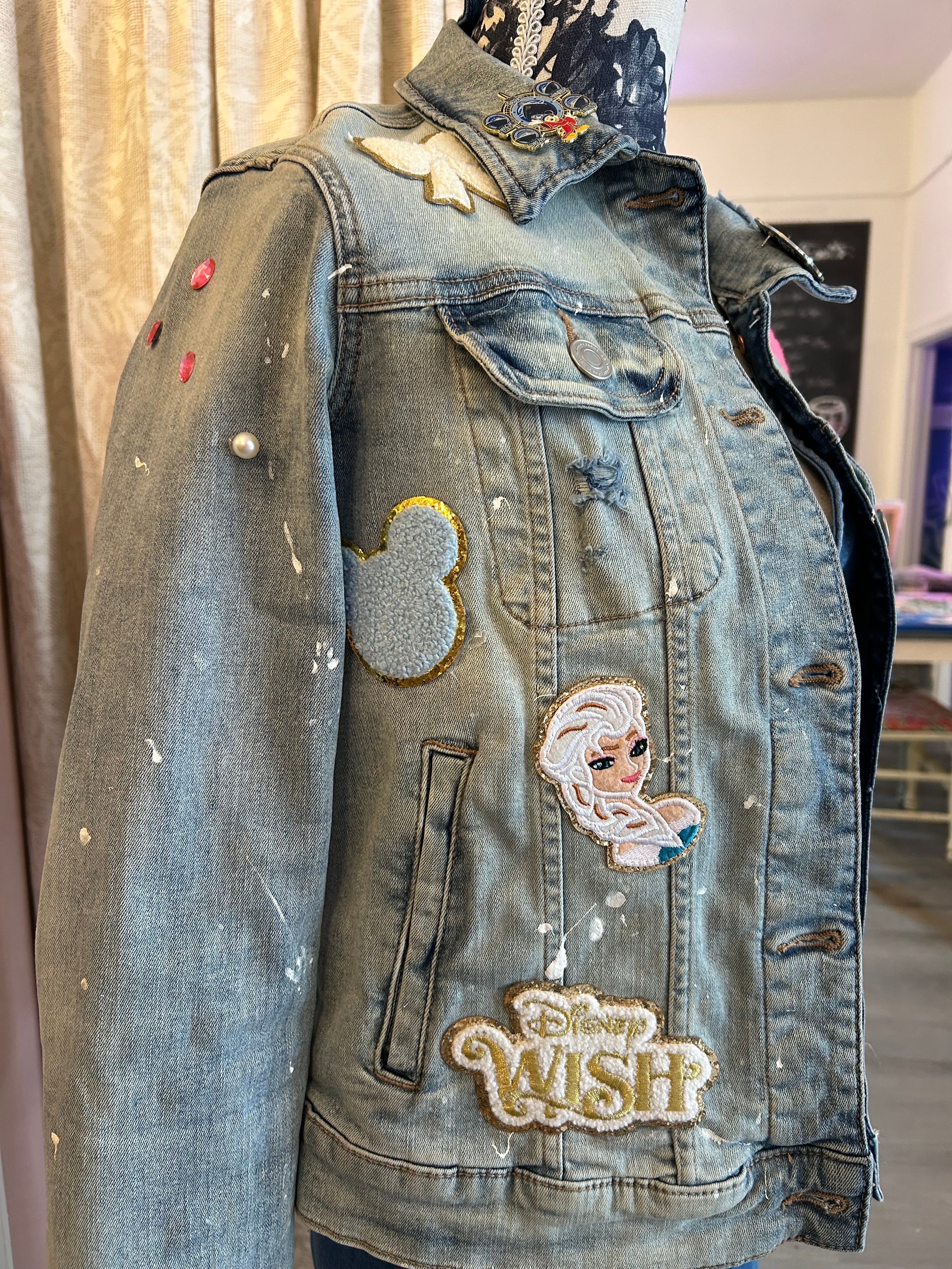 Custom ReTruth Jean Co. Hand painted Disney jacket