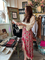 Floral print A- Line skirt