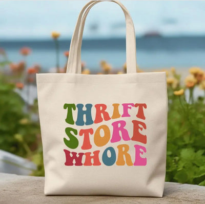 Thrift store whore tot bag