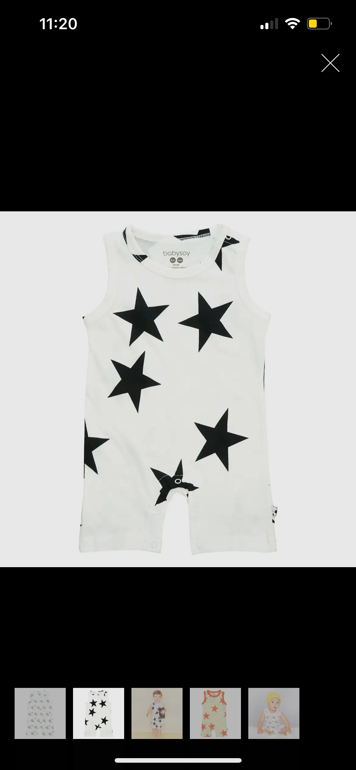 Baby star sleeveless romper