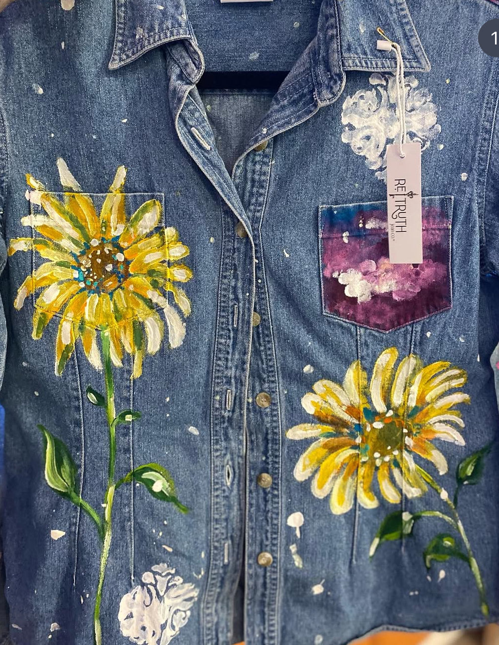 Jean Sunflower Pullover - RETRUTH CUSTOM