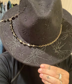 Dragonfly burned black hat - RETRUTH CUSTOM