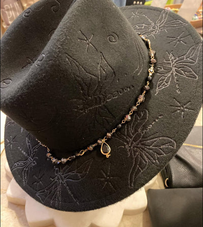 Dragonfly burned black hat - RETRUTH CUSTOM